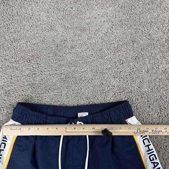 Michigan Wolverines Swim Trunks Mens Medium Navy NCAA College Mesh Liner G-III - Picture 5 of 12